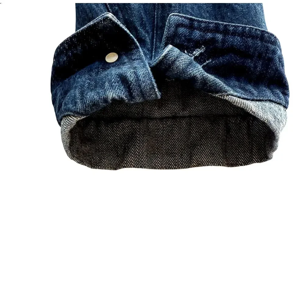 Simon James Cathcart London Jean Jacket Mens 42 Blue Dark Wash Denim Designer